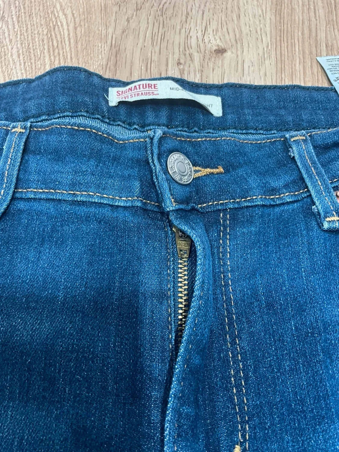 Jean Levi's Mid-Rise Straight Taille W33 L32 Prepy Bleu Foncé Lvf 006 – photo 5